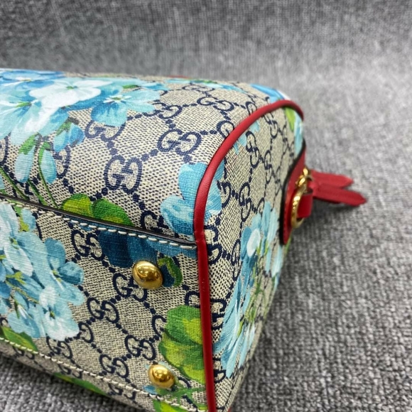 100% Authentic Gucci Blooms Boston Canvas Crossbody Bag - Picture 5 of 16